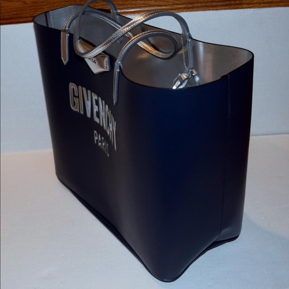 Givenchy Antigona Navy Silver Shopping Tote - Picture 6 of 8